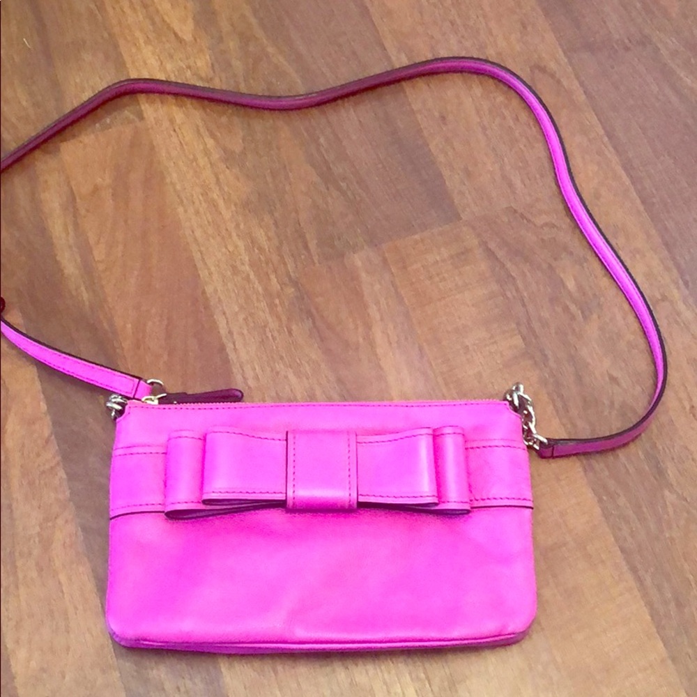 Hot Pink Kate Spade Bow Crossbody